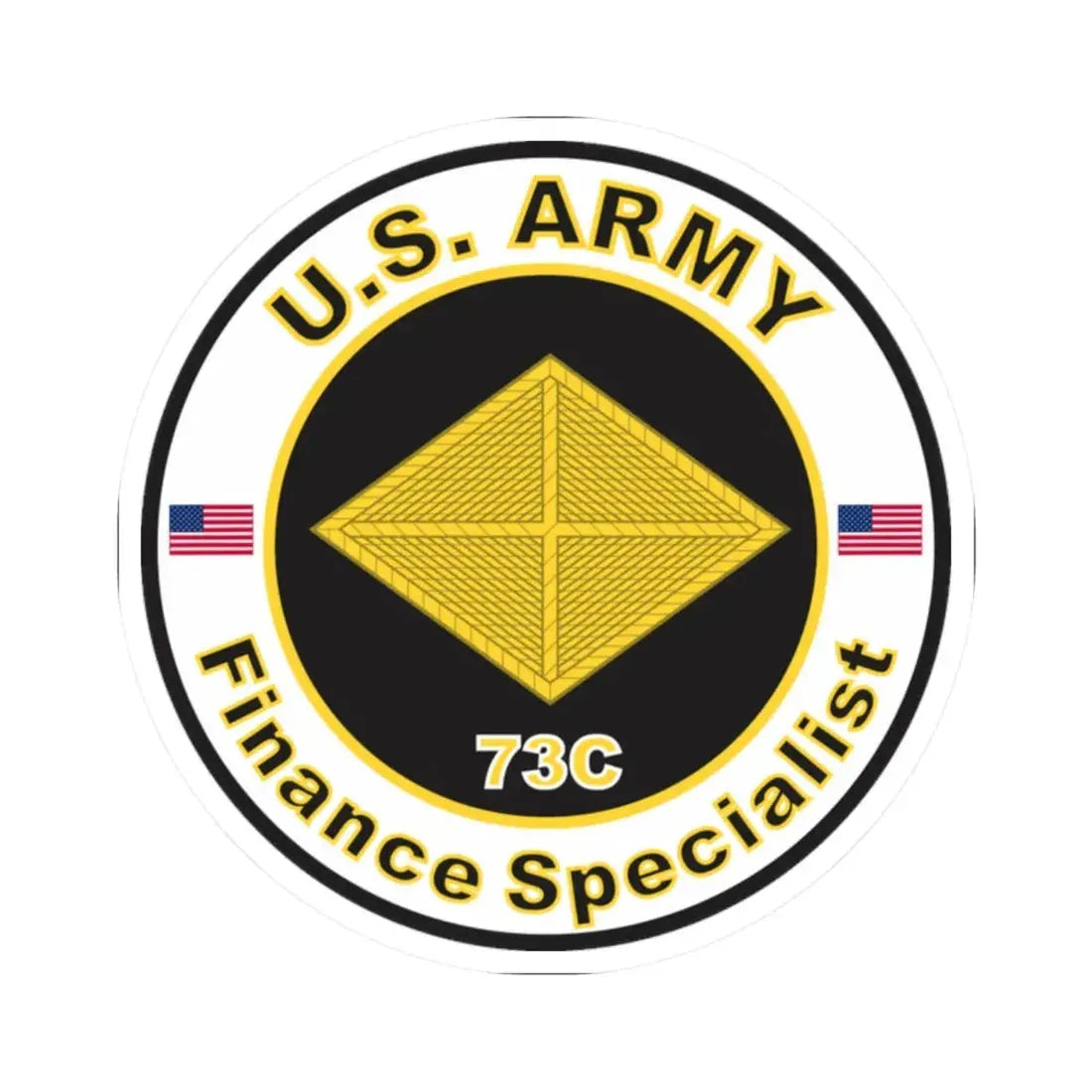 MOS 73C Finance Specialist (U.S. Army) STICKER Vinyl Kiss-Cut Decal - The Sticker Space