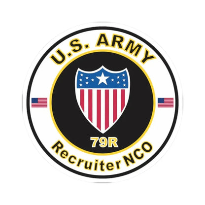 MOS 79R Recruiter NCO (U.S. Army) STICKER Vinyl Kiss-Cut Decal 2 Inch White - The Sticker Space