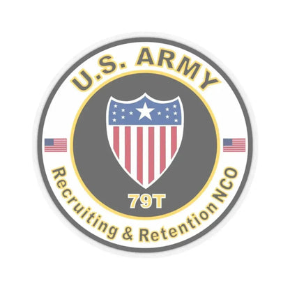 MOS 79T Recruiting & Retention NCO (U.S. Army) STICKER Vinyl Kiss-Cut Decal 2 Inch Transparent - The Sticker Space