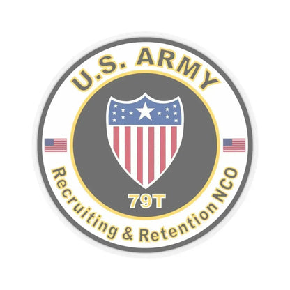MOS 79T Recruiting & Retention NCO (U.S. Army) STICKER Vinyl Kiss-Cut Decal 3 Inch Transparent - The Sticker Space