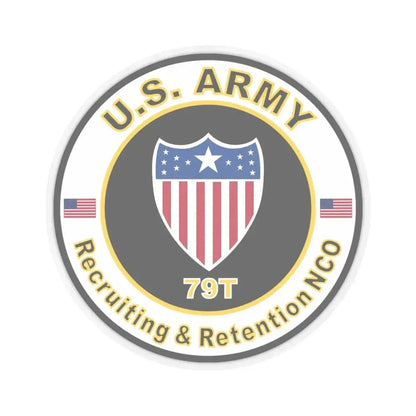 MOS 79T Recruiting & Retention NCO (U.S. Army) STICKER Vinyl Kiss-Cut Decal 6 Inch Transparent - The Sticker Space