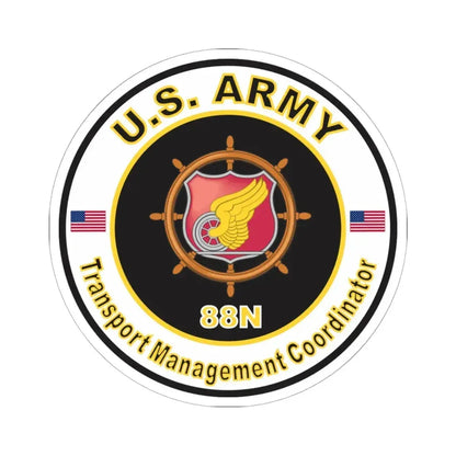 MOS 88N Transport Management Coordinator (U.S. Army) STICKER Vinyl Kiss-Cut Decal 6 Inch White - The Sticker Space