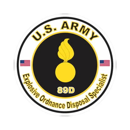 MOS 89D Explosive Ordnance Disposal Specialist (U.S. Army) STICKER Vinyl Kiss-Cut Decal - The Sticker Space