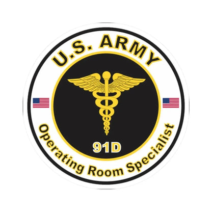 MOS 91D Operating Room Specialist (U.S. Army) STICKER Vinyl Kiss-Cut Decal - The Sticker Space