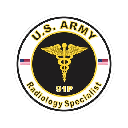 MOS 91P Radiology Specialist (U.S. Army) STICKER Vinyl Kiss-Cut Decal 3 Inch White - The Sticker Space