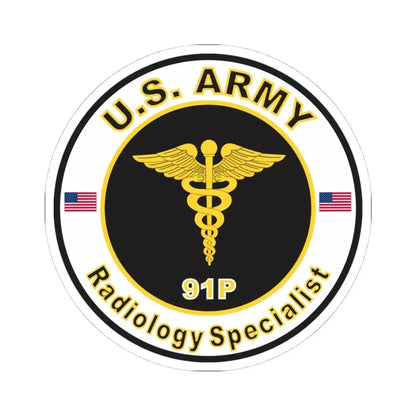 MOS 91P Radiology Specialist (U.S. Army) STICKER Vinyl Kiss-Cut Decal 4 Inch White - The Sticker Space