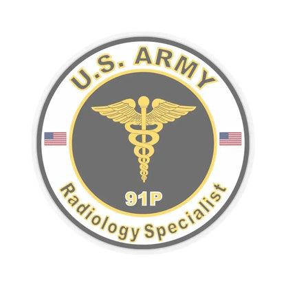 MOS 91P Radiology Specialist (U.S. Army) STICKER Vinyl Kiss-Cut Decal 6 Inch Transparent - The Sticker Space