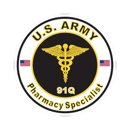 MOS 91Q Pharmacy Specialist (U.S. Army) STICKER Vinyl Kiss-Cut Decal 2 Inch White - The Sticker Space