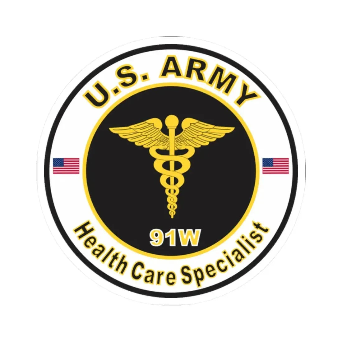 MOS 91W Health Care Specialist (U.S. Army) STICKER Vinyl Kiss-Cut Decal - The Sticker Space