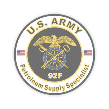MOS 92F Petroleum Supply Specialist (U.S. Army) STICKER Vinyl Kiss-Cut Decal 6 Inch Transparent - The Sticker Space