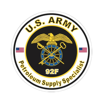 MOS 92F Petroleum Supply Specialist (U.S. Army) STICKER Vinyl Kiss-Cut Decal 6 Inch White - The Sticker Space