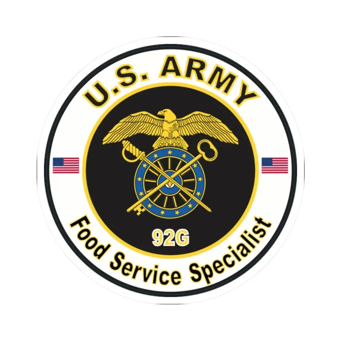 MOS 92G Food Service Specialist (U.S. Army) STICKER Vinyl Kiss-Cut Decal - The Sticker Space