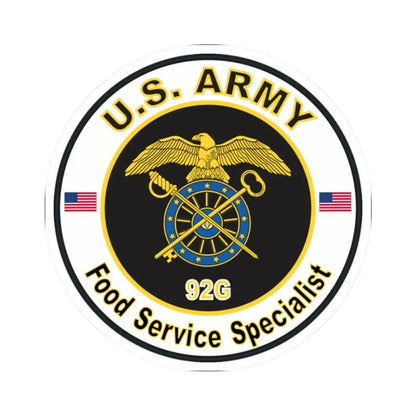 MOS 92G Food Service Specialist (U.S. Army) STICKER Vinyl Kiss-Cut Decal - The Sticker Space