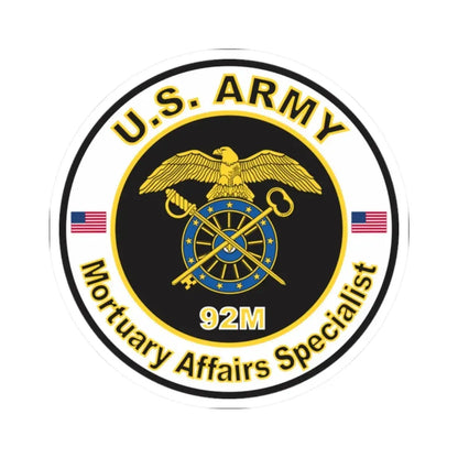 MOS 92M Mortuary Affairs Specialist (U.S. Army) STICKER Vinyl Kiss-Cut Decal - The Sticker Space