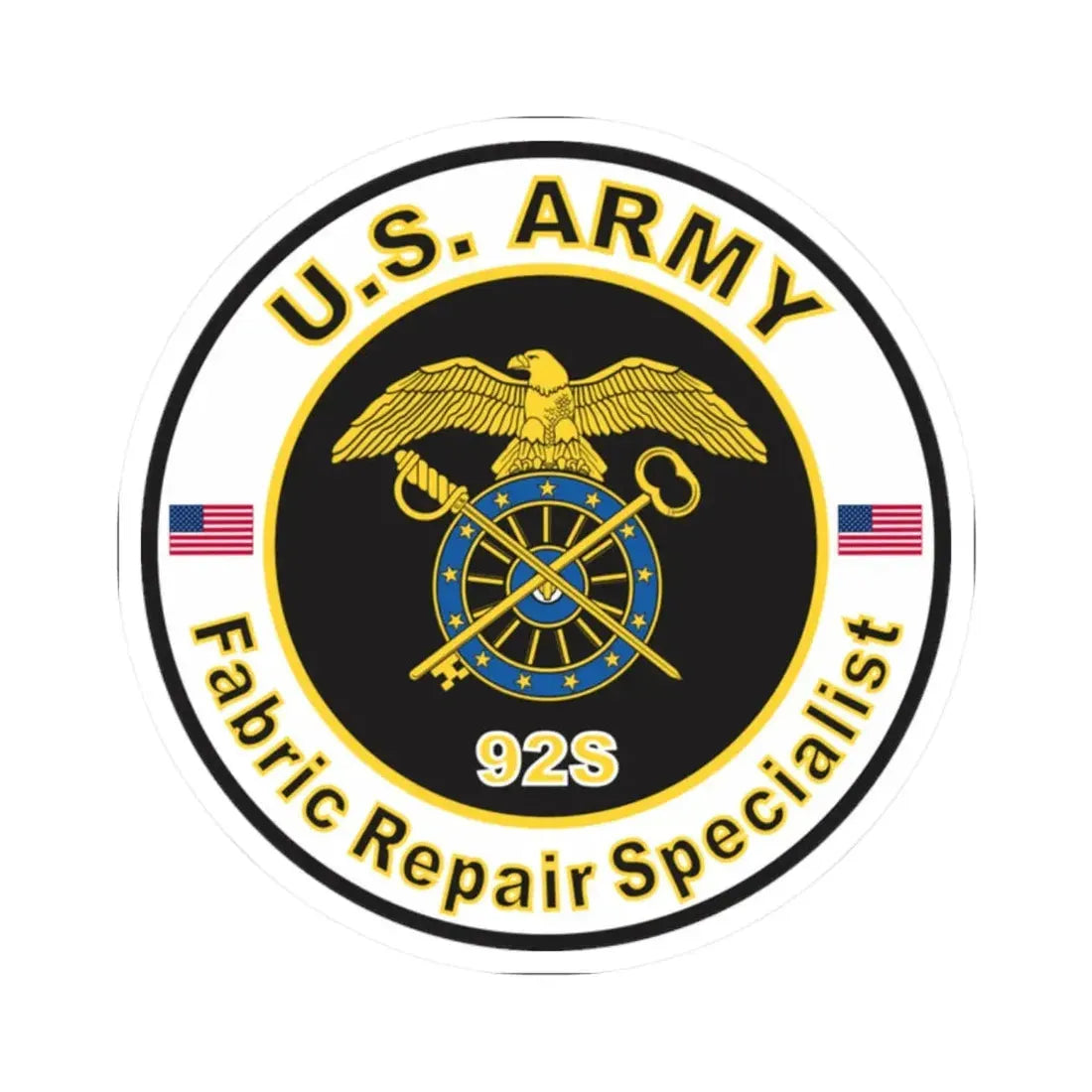 MOS 92S Fabric Repair Specialist (U.S. Army) STICKER Vinyl Kiss-Cut Decal - The Sticker Space