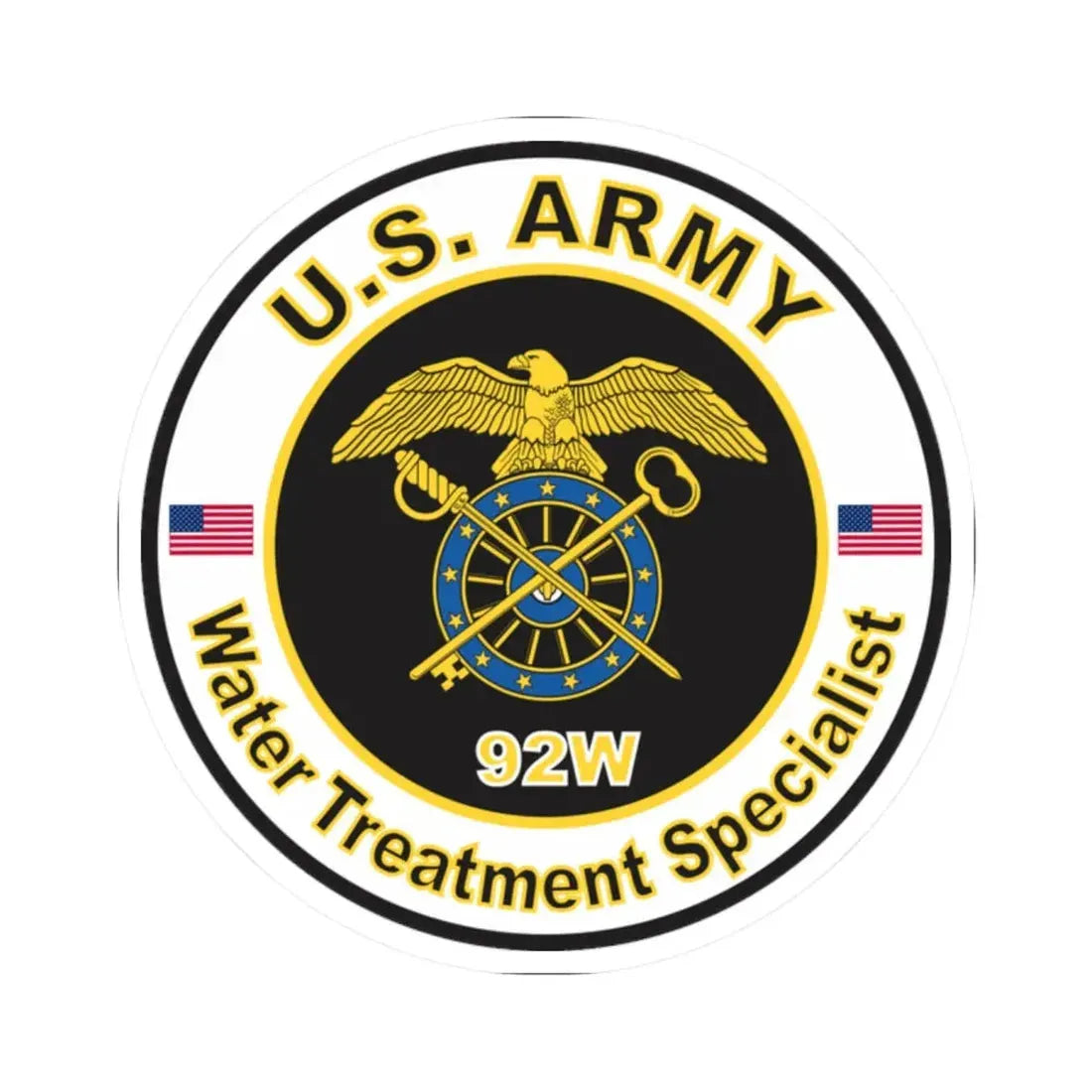 MOS 92W Water Treatment Specialist (U.S. Army) STICKER Vinyl Kiss-Cut Decal - The Sticker Space