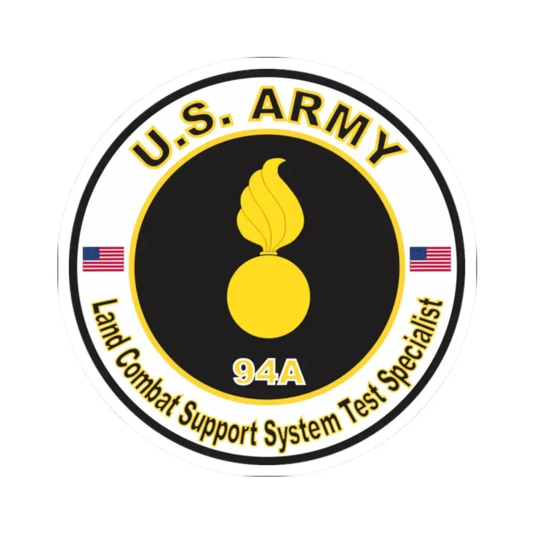 MOS 94A Land Combat Support System Test Specialist (U.S. Army) STICKER Vinyl Kiss-Cut Decal - The Sticker Space
