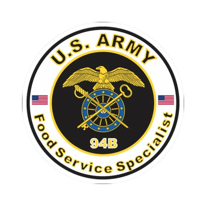 MOS 94B Food Service Specialist (U.S. Army) STICKER Vinyl Kiss-Cut Decal - The Sticker Space