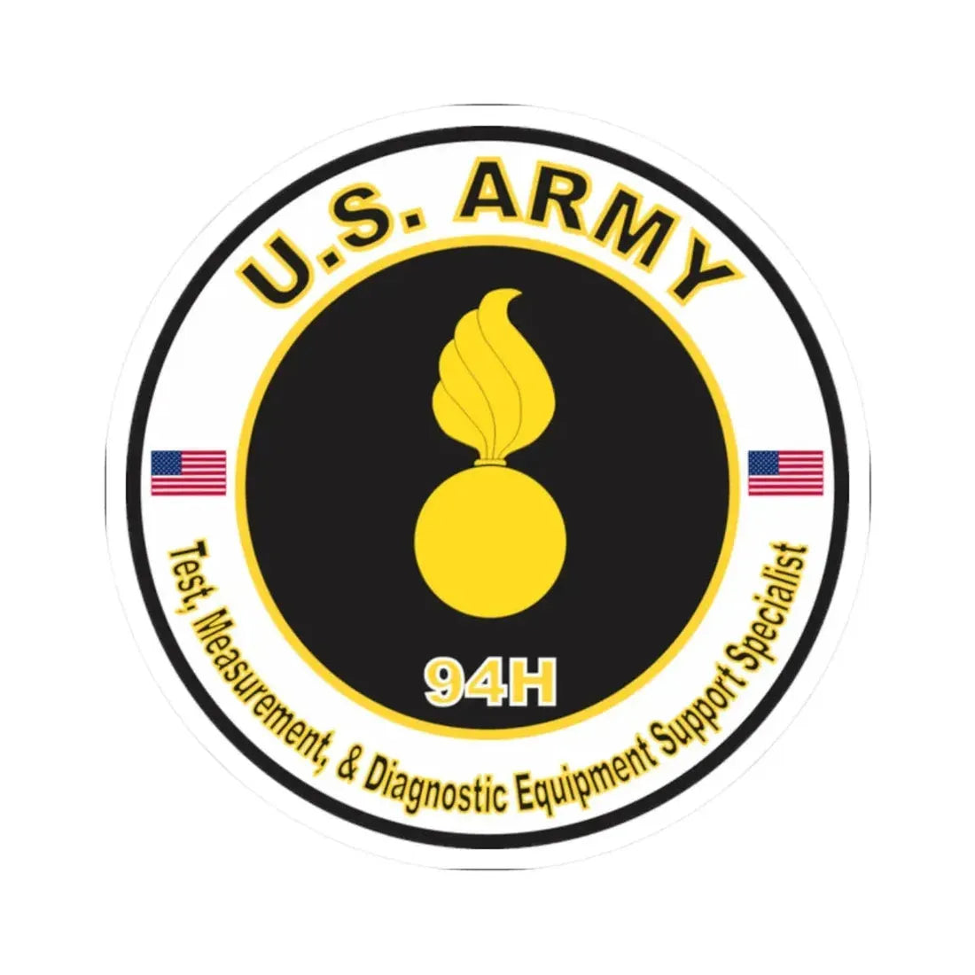 MOS 94H Test, Measurement, and Diagnostic Support Specialist (U.S. Army) STICKER Vinyl Kiss-Cut Decal - The Sticker Space