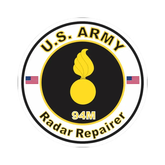 MOS 94M Radar Repairer (U.S. Army) STICKER Vinyl Kiss-Cut Decal 2 Inch White - The Sticker Space