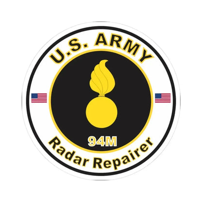 MOS 94M Radar Repairer (U.S. Army) STICKER Vinyl Kiss-Cut Decal 3 Inch White - The Sticker Space