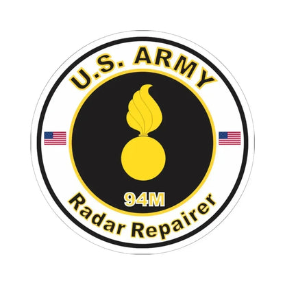 MOS 94M Radar Repairer (U.S. Army) STICKER Vinyl Kiss-Cut Decal 6 Inch White - The Sticker Space