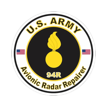 MOS 94R Avionic Radar Repairer (U.S. Army) STICKER Vinyl Kiss-Cut Decal 4 Inch White - The Sticker Space