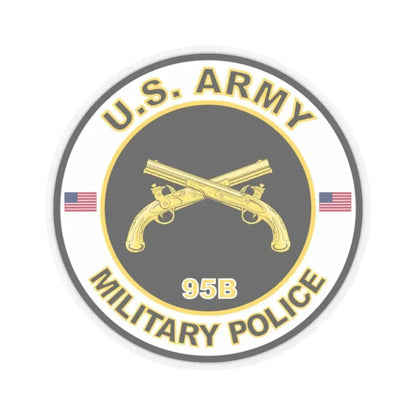 MOS 95B Military Police (U.S. Army) STICKER Vinyl Kiss-Cut Decal 2 Inch Transparent - The Sticker Space