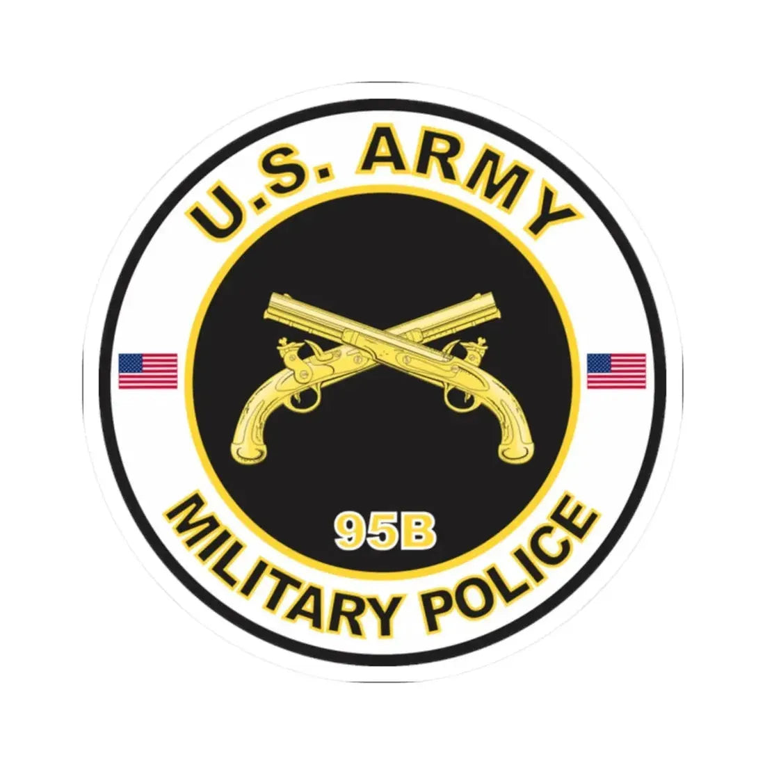 MOS 95B Military Police (U.S. Army) STICKER Vinyl Kiss-Cut Decal - The Sticker Space