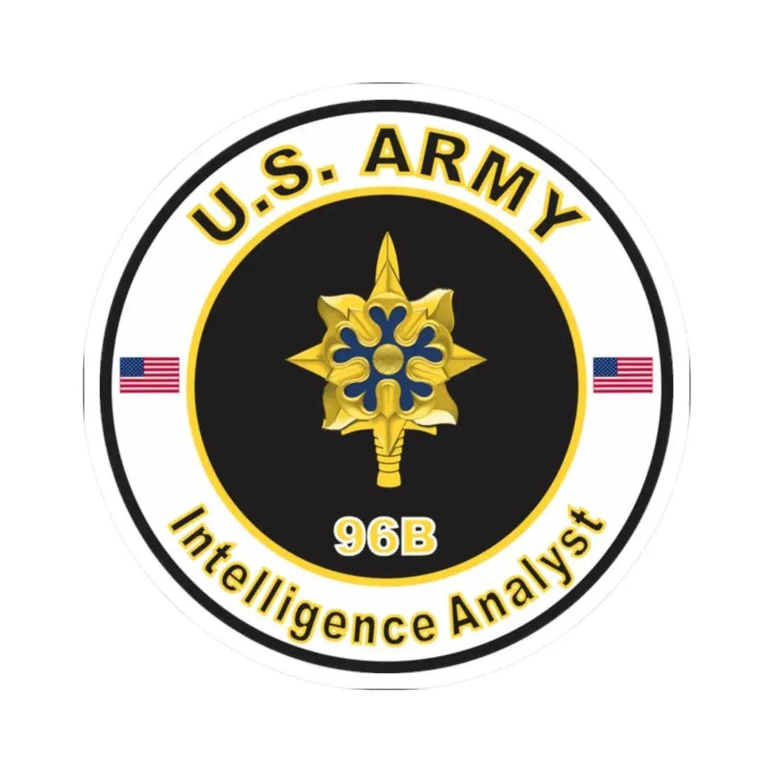 MOS 96B Intelligence Analyst (U.S. Army) STICKER Vinyl Kiss-Cut Decal - The Sticker Space