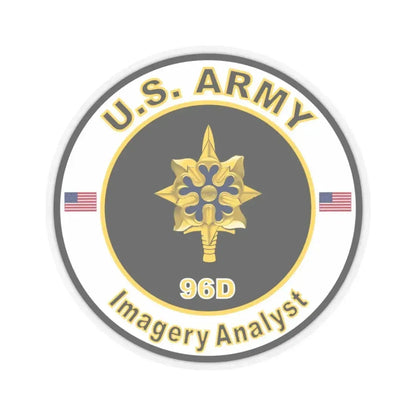 MOS 96D Imagery Analyst (U.S. Army) STICKER Vinyl Kiss-Cut Decal 3 Inch Transparent - The Sticker Space