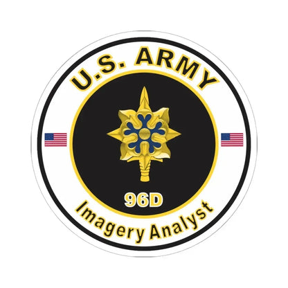 MOS 96D Imagery Analyst (U.S. Army) STICKER Vinyl Kiss-Cut Decal 6 Inch White - The Sticker Space