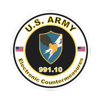 MOS 991.10 Electronic Countermeasures (U.S. Army) STICKER Vinyl Kiss-Cut Decal 3 Inch White - The Sticker Space
