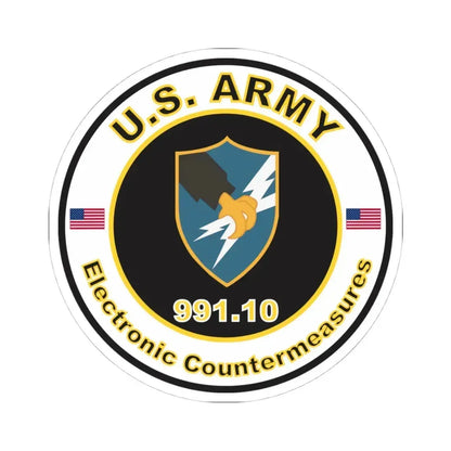 MOS 991.10 Electronic Countermeasures (U.S. Army) STICKER Vinyl Kiss-Cut Decal 4 Inch White - The Sticker Space