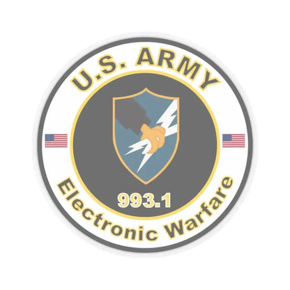MOS 993.1 Electronic Warfare (U.S. Army) STICKER Vinyl Kiss-Cut Decal 3 Inch Transparent - The Sticker Space