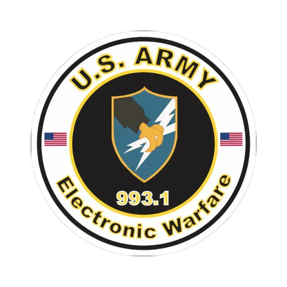MOS 993.1 Electronic Warfare (U.S. Army) STICKER Vinyl Kiss-Cut Decal 3 Inch White - The Sticker Space