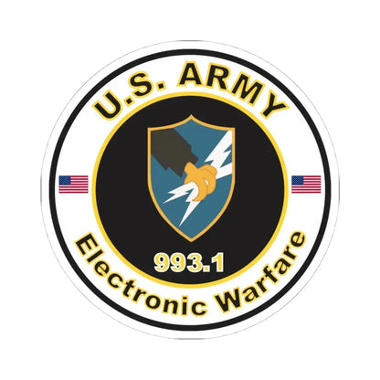 MOS 993.1 Electronic Warfare (U.S. Army) STICKER Vinyl Kiss-Cut Decal 4 Inch White - The Sticker Space