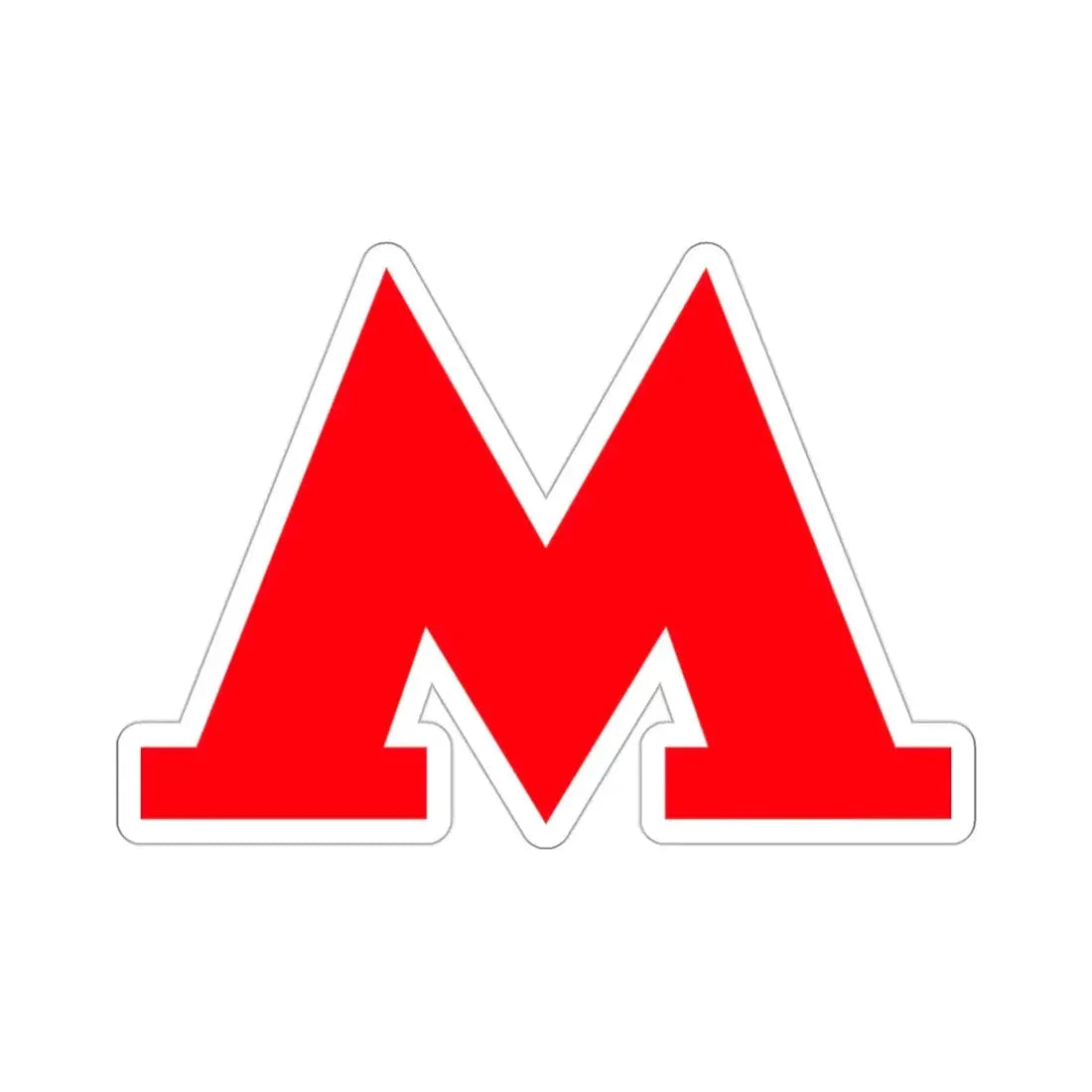 Moscow Metro STICKER Vinyl Die-Cut Decal - The Sticker Space