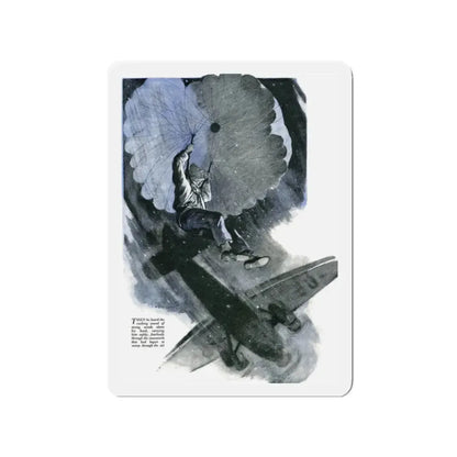 Moscow-Paris by Anders Jorlund, Britannia & Eve magazine, 1939 (Magazine Illustration) Refrigerator Magnet 2 Inch - The Sticker Space