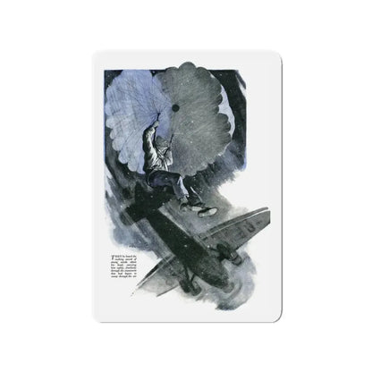 Moscow-Paris by Anders Jorlund, Britannia & Eve magazine, 1939 (Magazine Illustration) Refrigerator Magnet 3 Inch - The Sticker Space