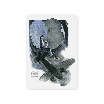 Moscow-Paris by Anders Jorlund, Britannia & Eve magazine, 1939 (Magazine Illustration) Refrigerator Magnet 4 Inch - The Sticker Space