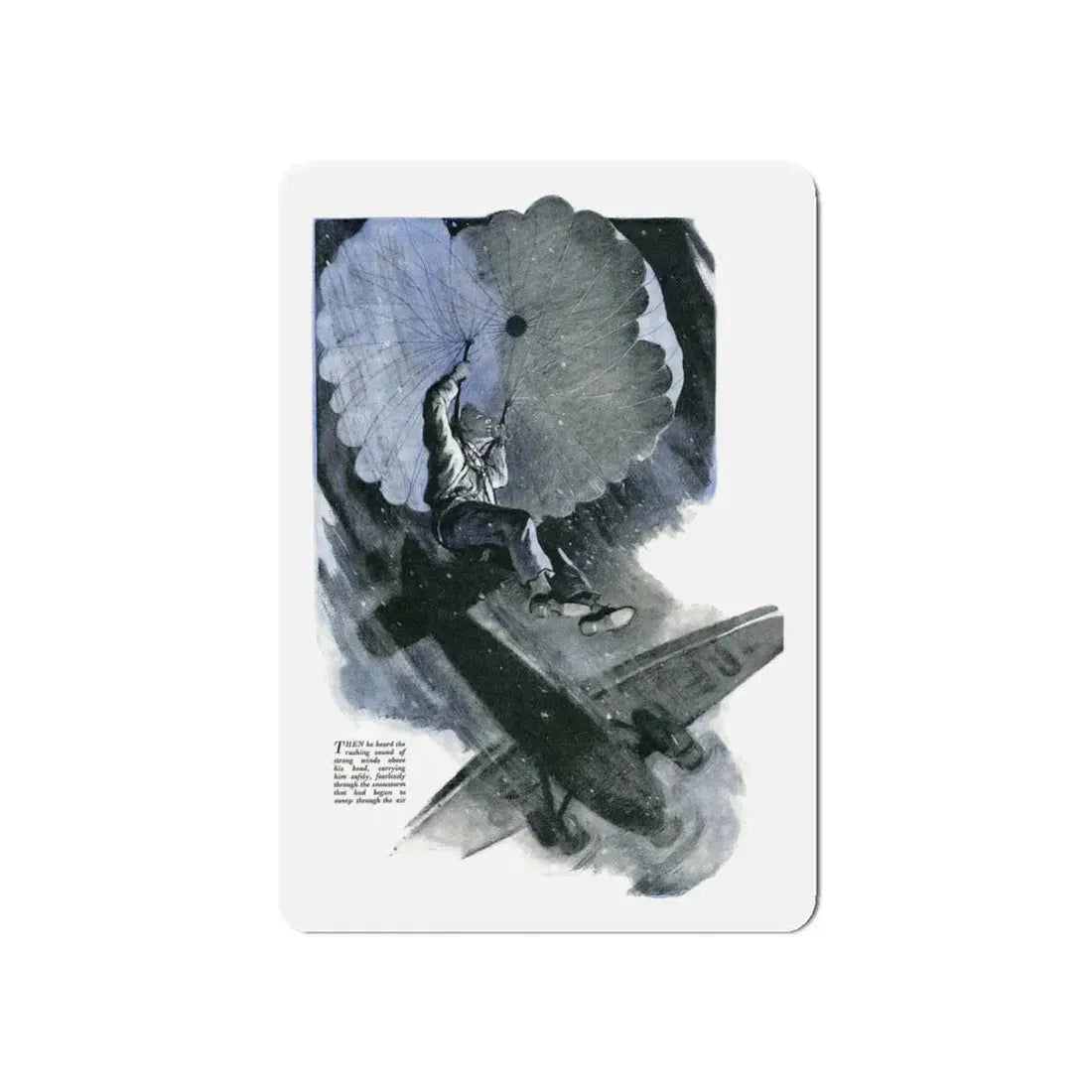 Moscow-Paris by Anders Jorlund, Britannia & Eve magazine, 1939 (Magazine Illustration) Refrigerator Magnet 5 Inch - The Sticker Space