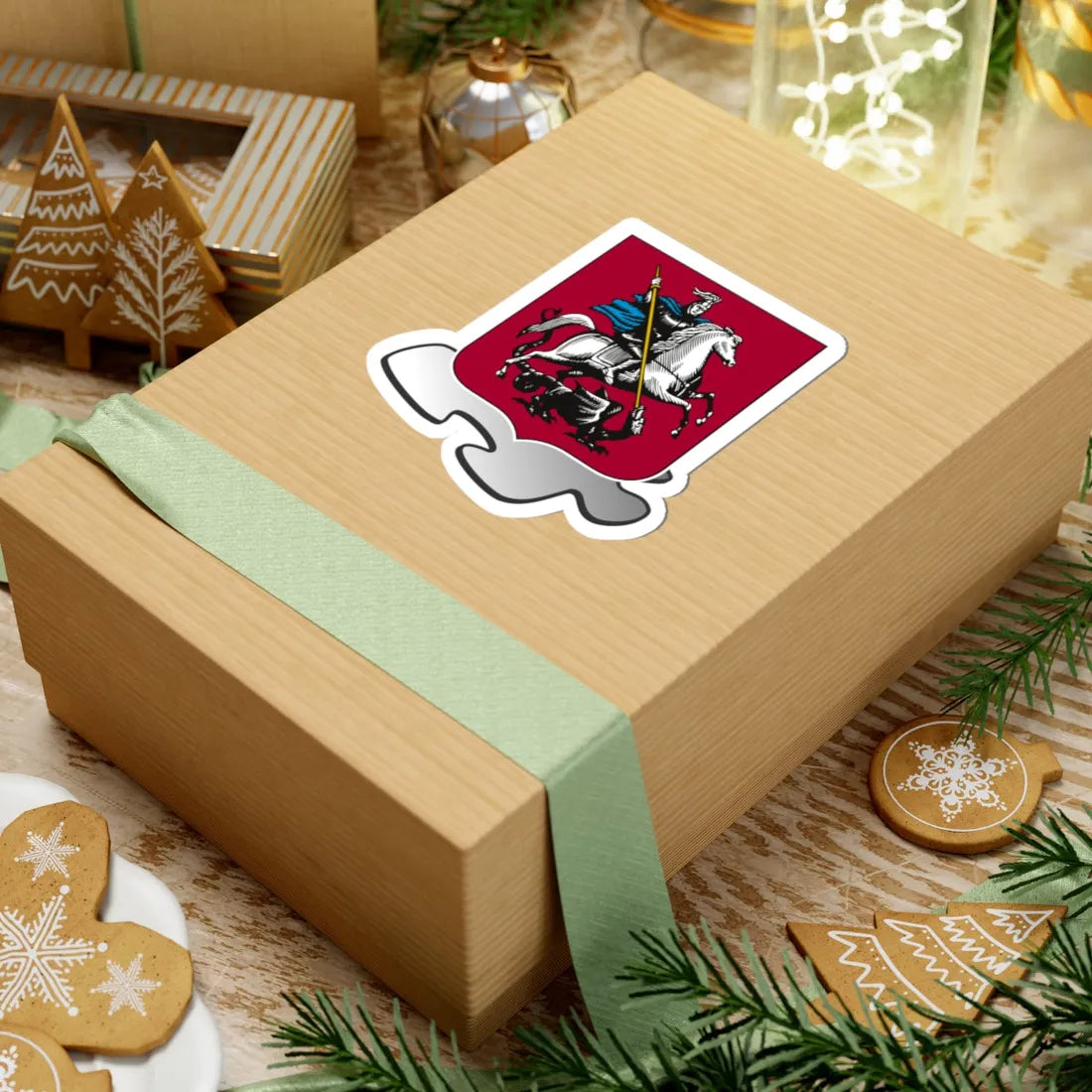 Moscow template (Russia) (Coat of Arms) STICKER Vinyl Kiss-Cut Decal - The Sticker Space