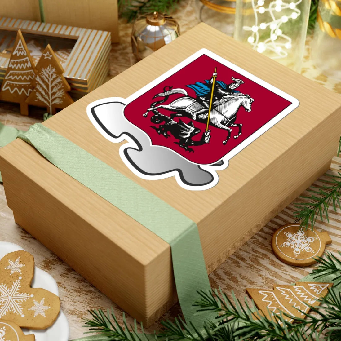 Moscow template (Russia) (Coat of Arms) STICKER Vinyl Kiss-Cut Decal - The Sticker Space