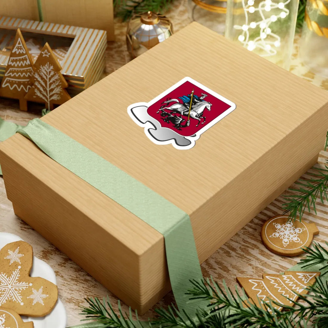 Moscow template (Russia) (Coat of Arms) STICKER Vinyl Kiss-Cut Decal - The Sticker Space