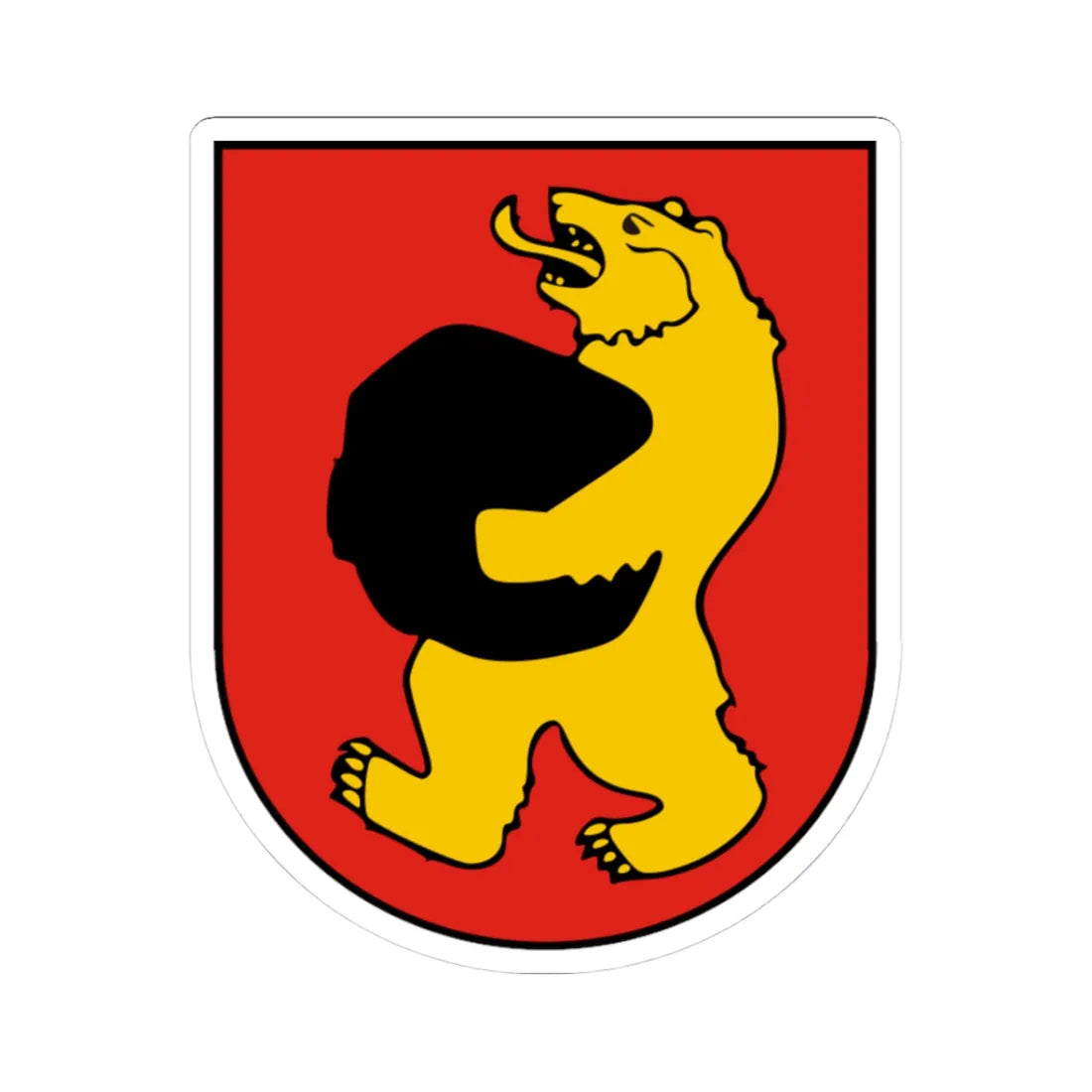 Mosedis COA (Lithuania) (Coat of Arms) STICKER Vinyl Kiss-Cut Decal 3 Inch White - The Sticker Space