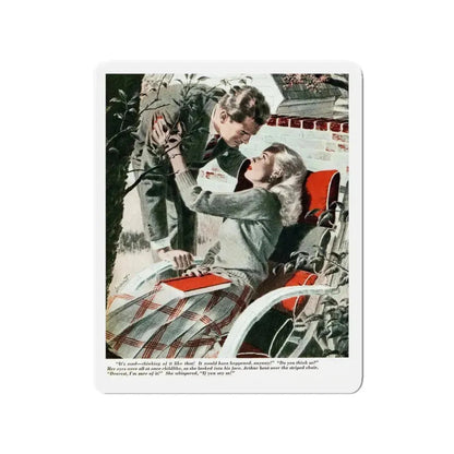 Most Splendid of All (1), Redbook, February 1945 (Magazine Illustration) Refrigerator Magnet 3 Inch Die-Cut - The Sticker Space