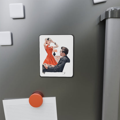 Most Surprising by Margaret and Leslie Gordon Barnard, Woman's Day, 1958 (Magazine Illustration) Refrigerator Magnet-The Sticker Space