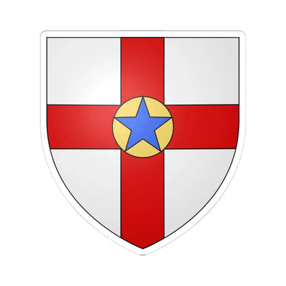 Mosta coa (Malta) (Coat of Arms) STICKER Vinyl Kiss-Cut Decal 4 Inch White - The Sticker Space