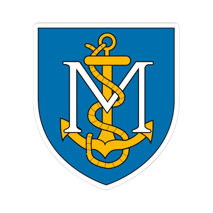 Mostaganem Coat of Arms French Algeria (Algeria) (Coat of Arms) STICKER Vinyl Kiss-Cut Decal 4 Inch White - The Sticker Space